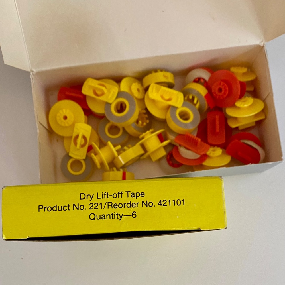 Vintage IBM Typewriter Font Balls & Roytype Dry lift tape- Journalists Writers - Picture 6 of 7